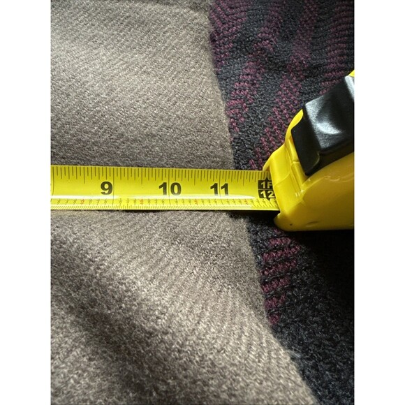 Men's Scarves 6: Black, Brown, Red NWT, 2 Plaid, 1 Woven Stripes Various Sizes - Picture 6 of 10